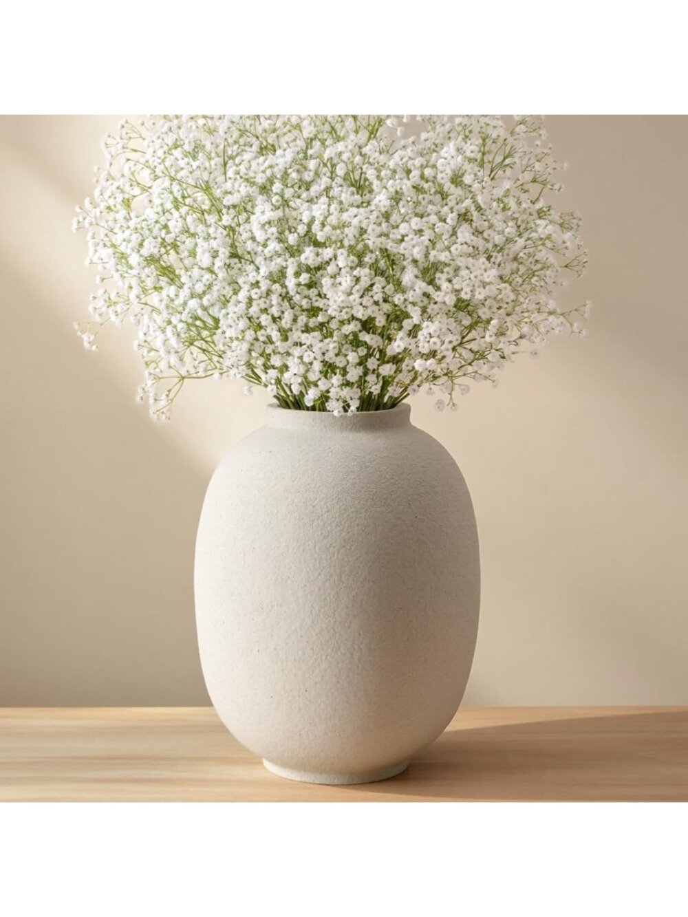 9.8 Inch Ceramic Flower Rustic Farmhouse Vintage Table Vase Living Room Home Dec